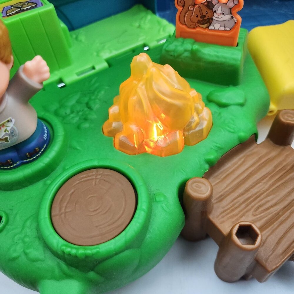 Fisher Price Little People Camper Camping Van RV Set w Songs & Sounds 7 PC WORKS - Picture 13 of 16